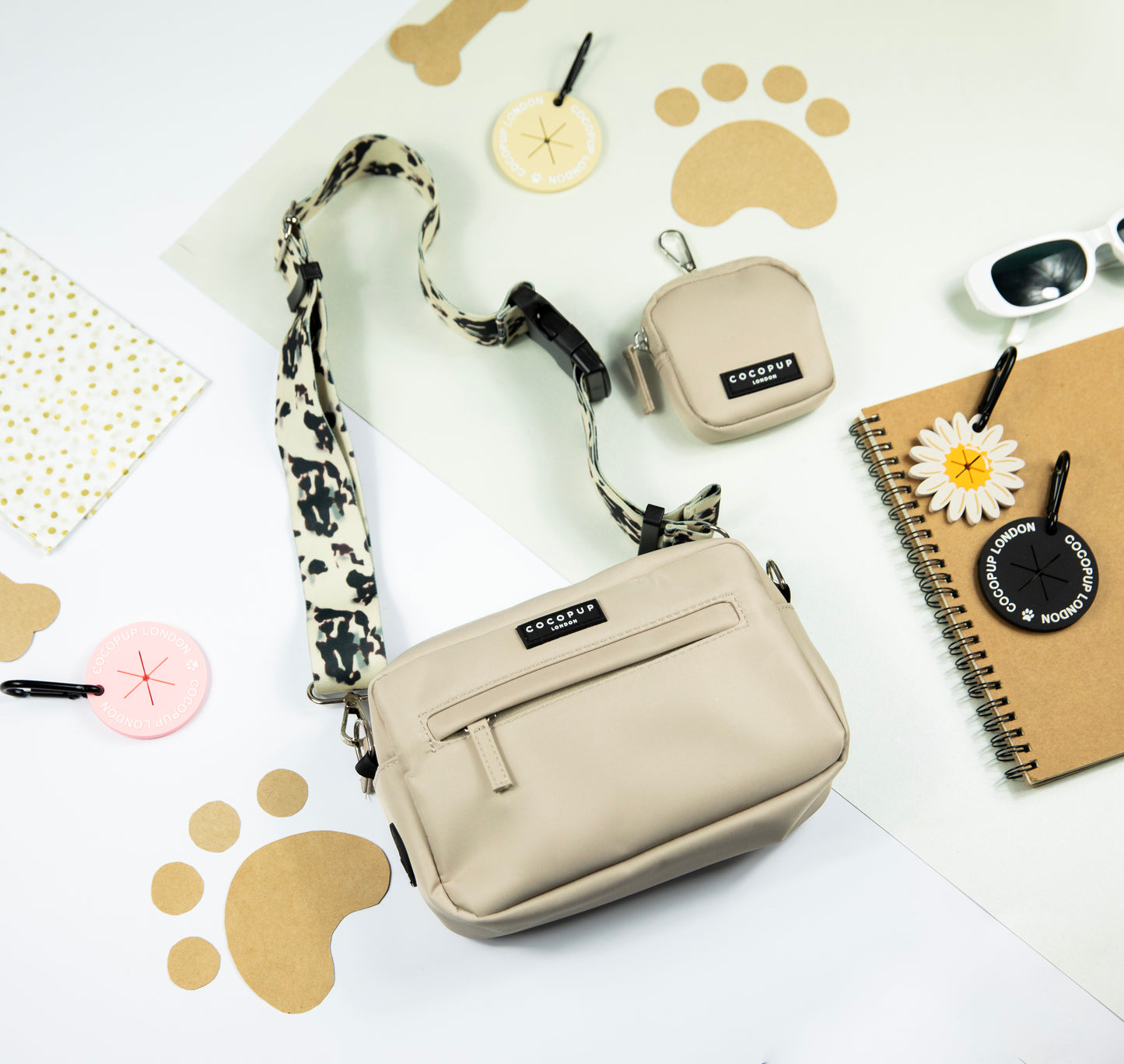 Cocopup Dog Walking Bag - Caramel Latte