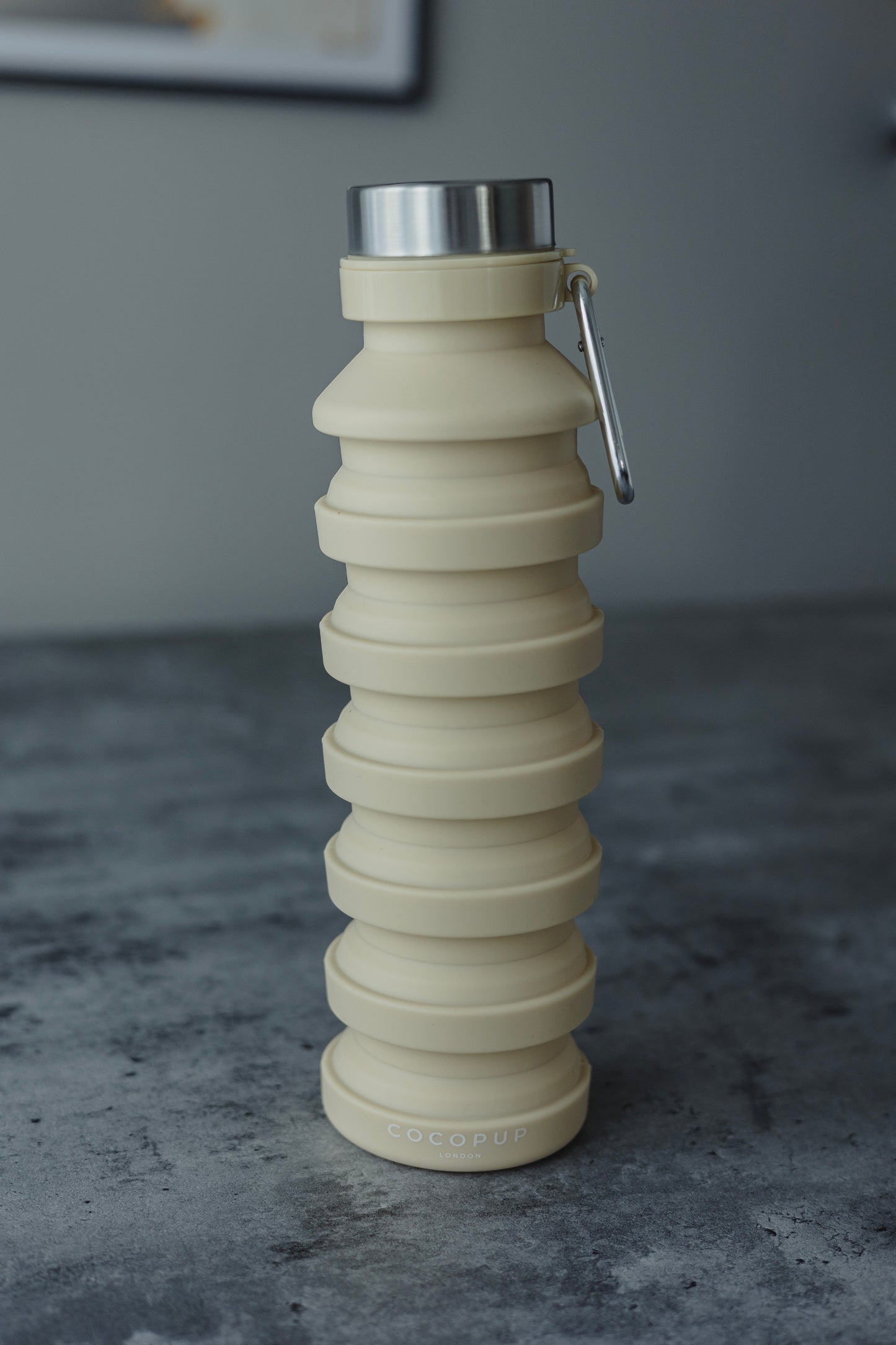 Cocopup Collapsible Water Bottle in Nude