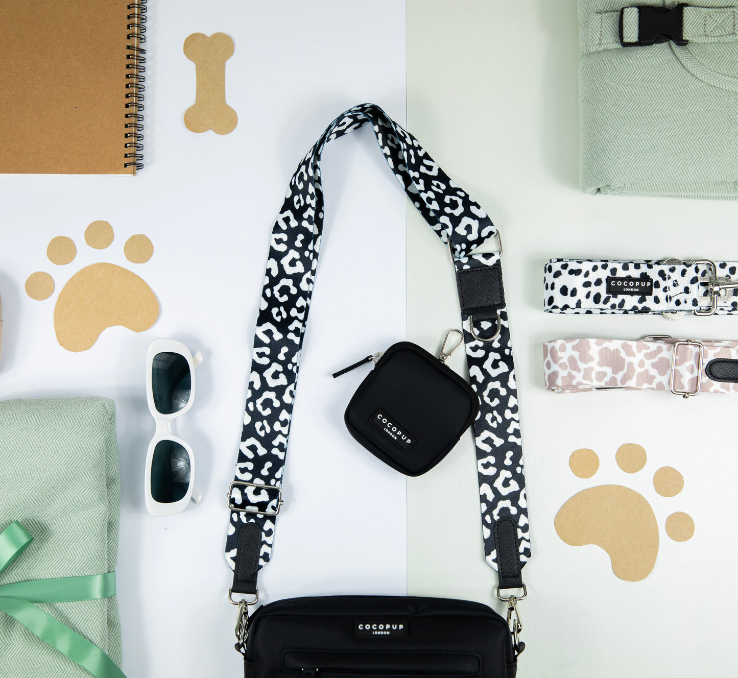 Cocopup Bag Strap - Black Leopard