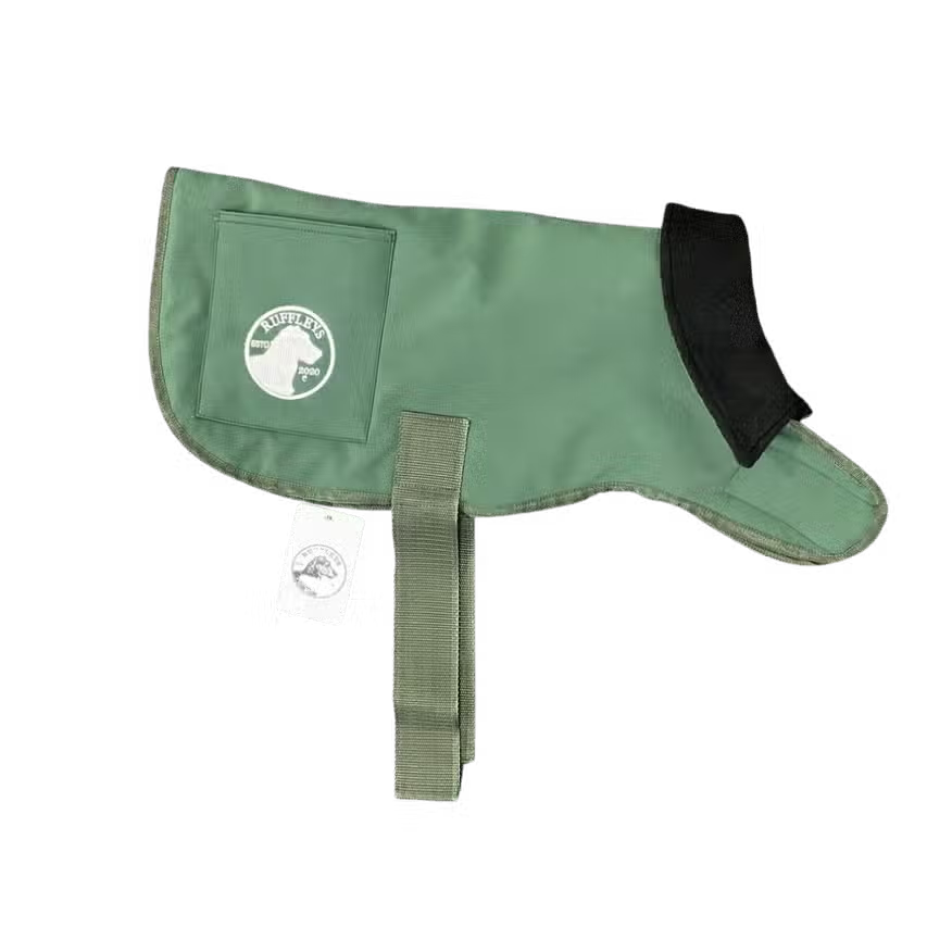 Ruffley's Waterproof Dog Coat - Forest Green