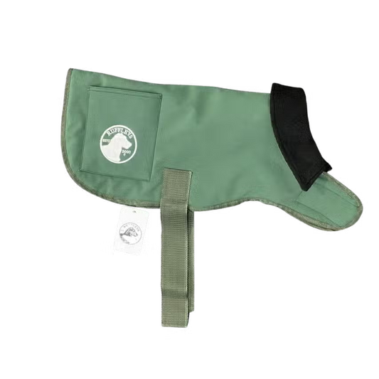 Ruffley's Waterproof Dog Coat - Forest Green