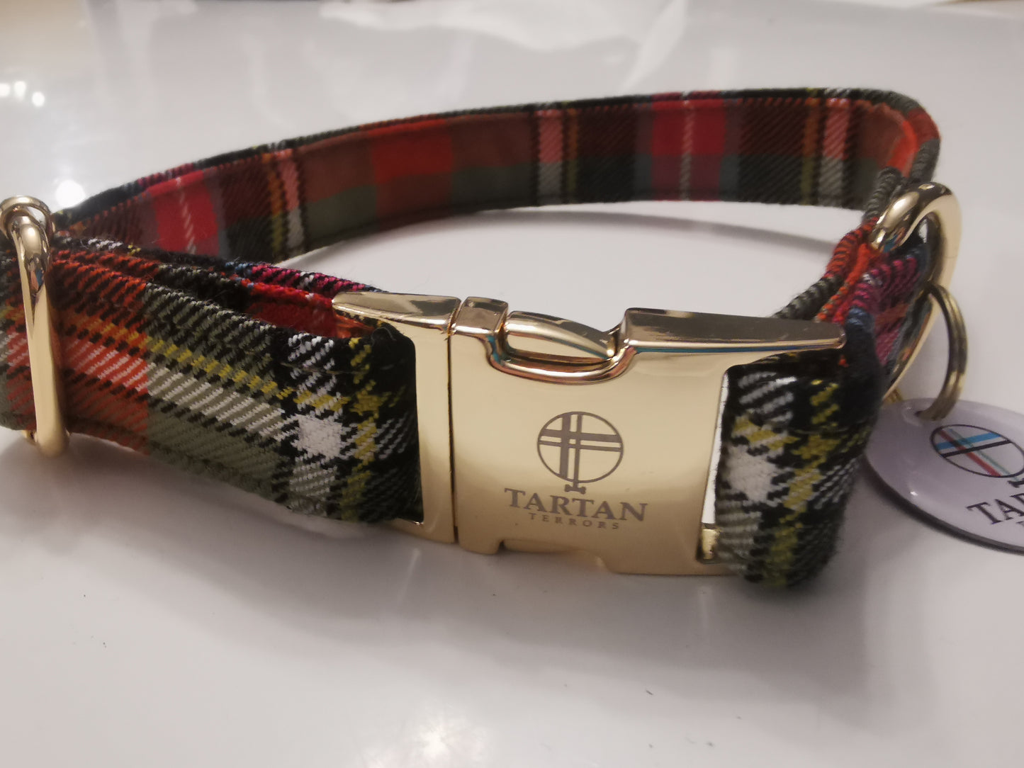 Tartan Dog Collar - Bruce of Kinnaird Tartan