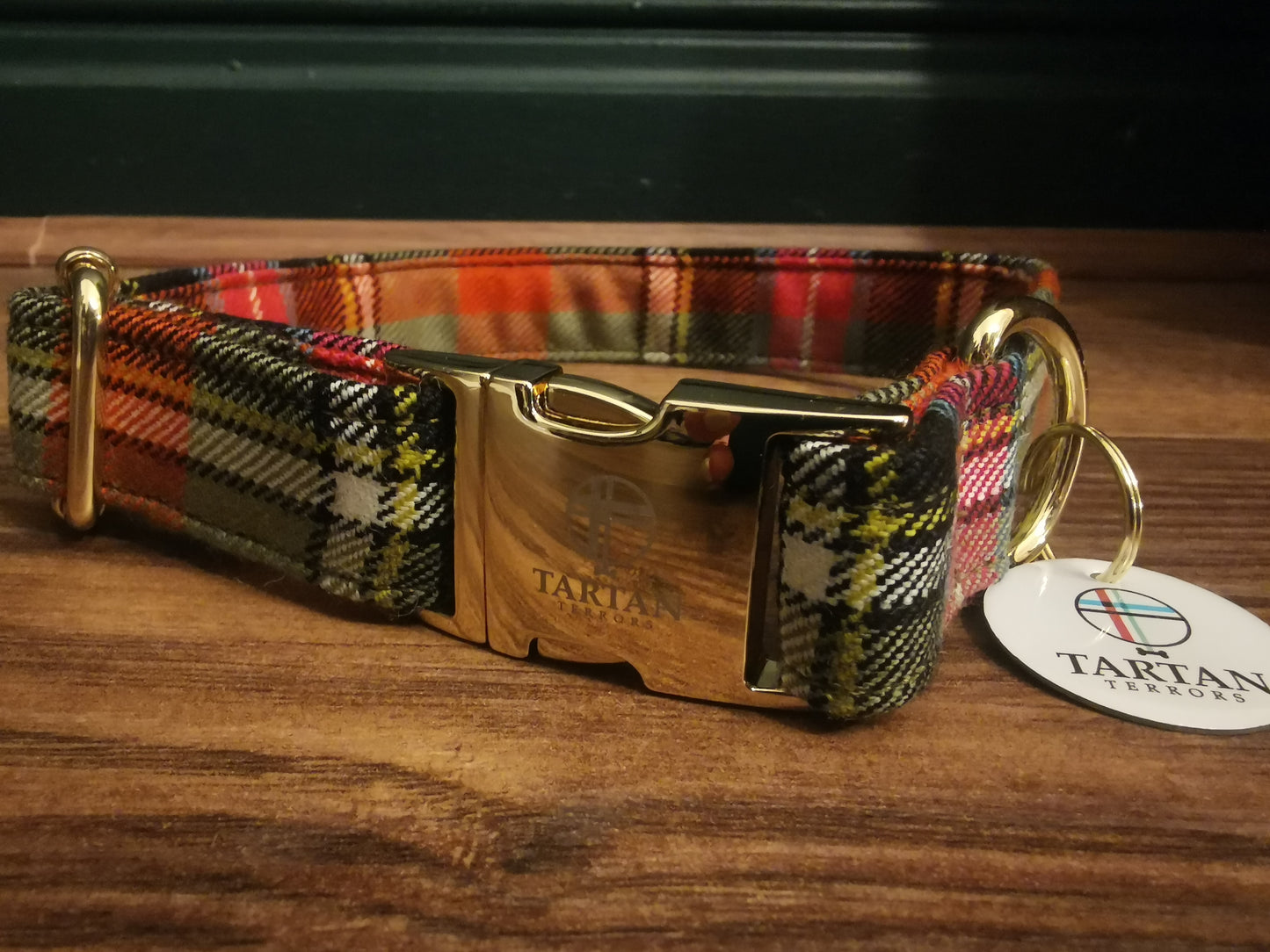 Tartan Dog Collar - Bruce of Kinnaird Tartan