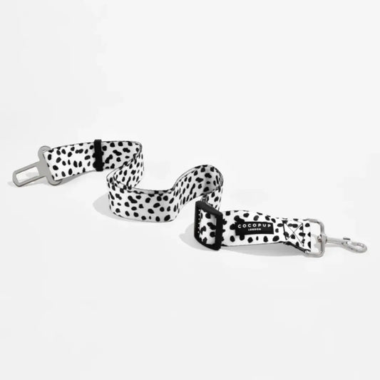 Cocopup Seat Belt Restraint - Monochrome Spots